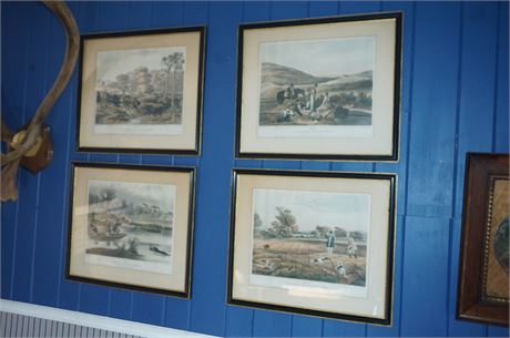 Lot 366.  Four Turner / Hunt Framed Hunting Themed Prints