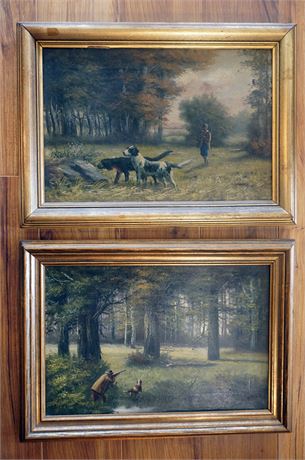 Lot 353.  M. Sauret Oil Paintings