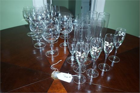 Lot 345. Wine and Beer Glass Collection