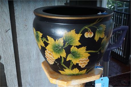 Lot 182. Hand Painted Ceramic Pot