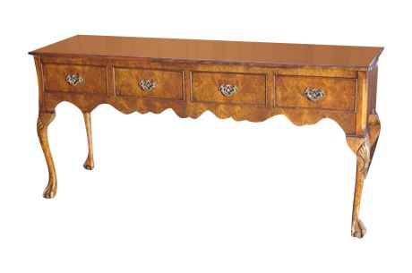 Lot 6: Four Drawer Ball and Claw Sideboard