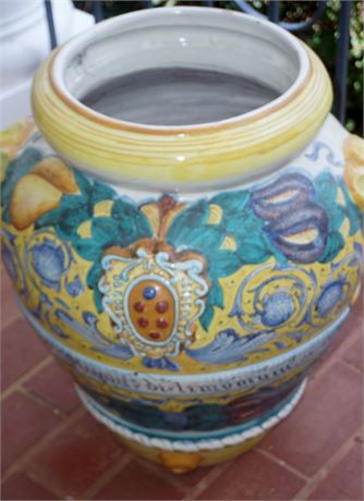 Lot 437. Large Ceramic Urn and Bowl