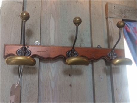 Lot 212. Wall Mount Coat and Hat Rack