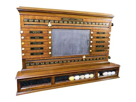 Lot 5: English Snooker Scoreboard