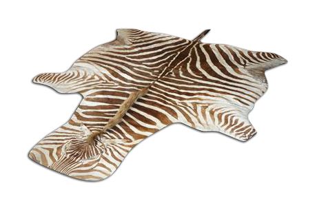 Lot 363.  Taxidermy: Zimbabwe Zebra Rug