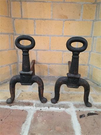 Lot 269. Pair of Cast iron Fireplace Andirons