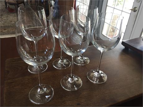 Lot 312. Set Of Six Lenox Wine Glasses