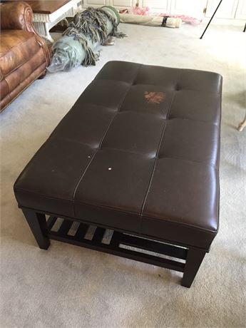 Lot 468. Faux Leather Coffee Table Ottoman