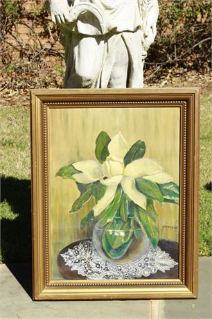 Stedman, K., Floral Still Life Of Magnolias | Magnolias en vida Inerte