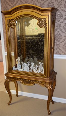 Giltwood Vitrine on Stand