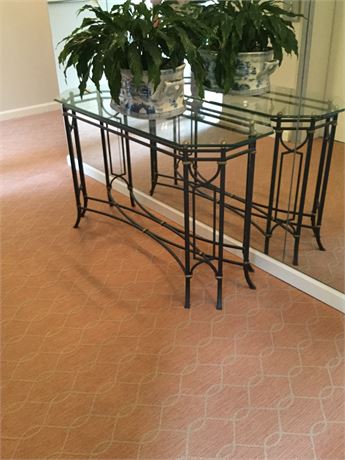 Decorator Wrought Iron Octagonal Console