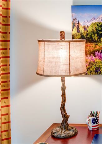 Faux Bois Lamp