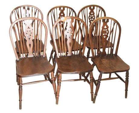 Set Six Windsor Side Chairs