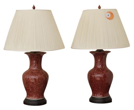 Pair of Chinese Porcelain Vase Lamps