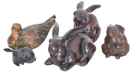 Miscellaneous Lot of Four Rabbits