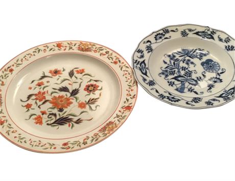 Two Antique Porcelain Plates