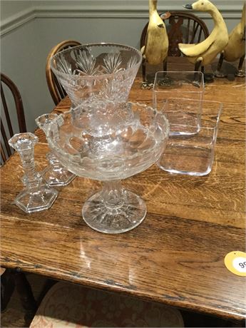 Miscellaneous Lot of Glass and Cut Glass Items