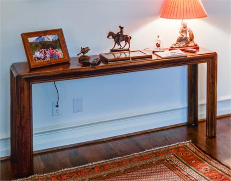 Chinese Style Mahogany Console