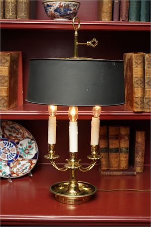 19th Brass Bouillotte Lamp