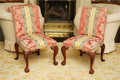 Pair of BAKER George III Style Side Chairs