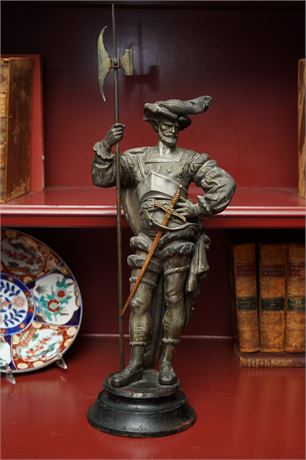 Late 19th C. Renaissance Guard Sculpture