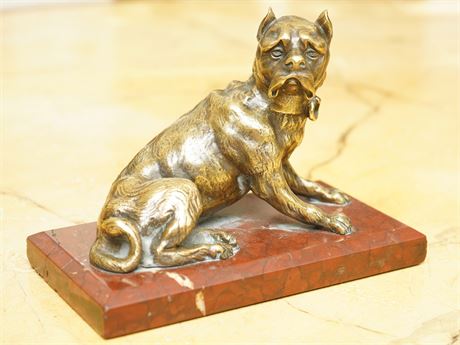 Victorian Bronze Mastiff