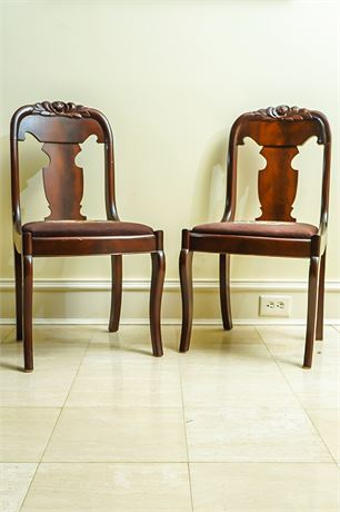 Pair Classical Style Side Chairs