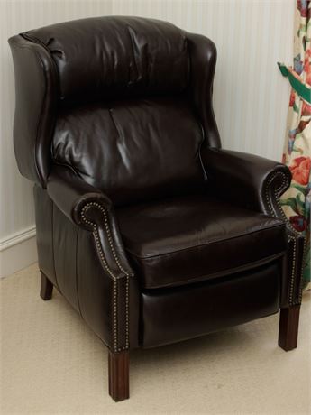 Colonial Style Leather Recliner