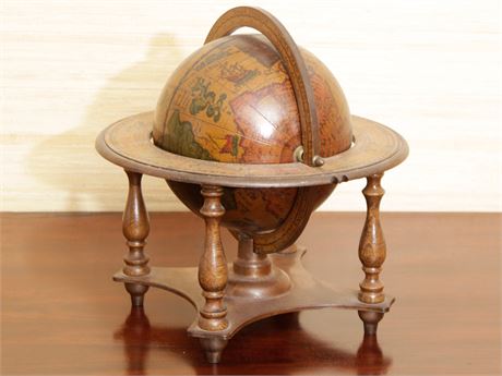 Miniature Globe on Wooden Stand