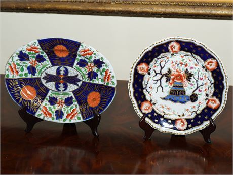 Two 19th English Ironstone Plates