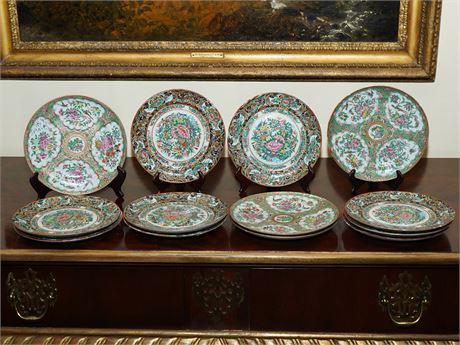 Miscellaneous Lot 13 Chinese Porcelain Export Plates