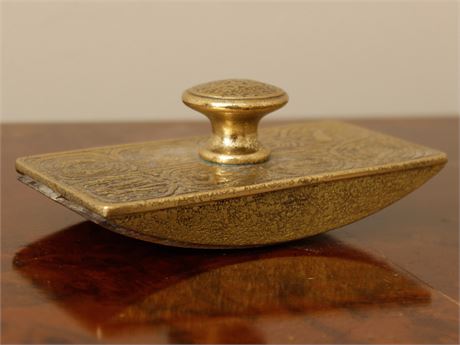 Victorian Brass Ink Blotter