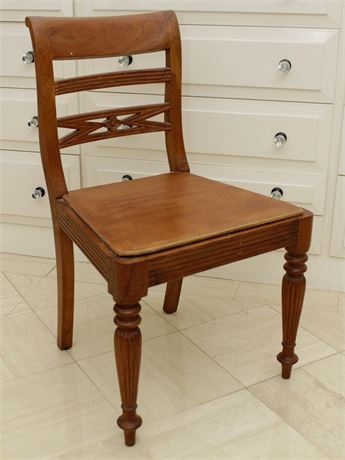 Regency Style Teak Side Chair