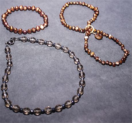 Three Beaded Bracelets