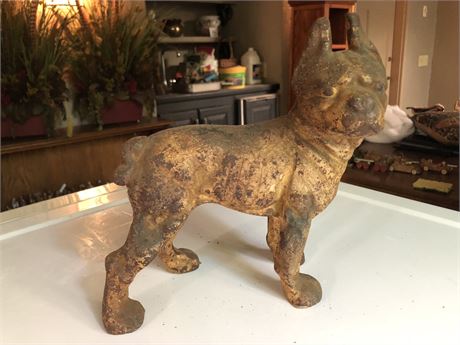 Cast-Iron Boston Terrier Doorstop