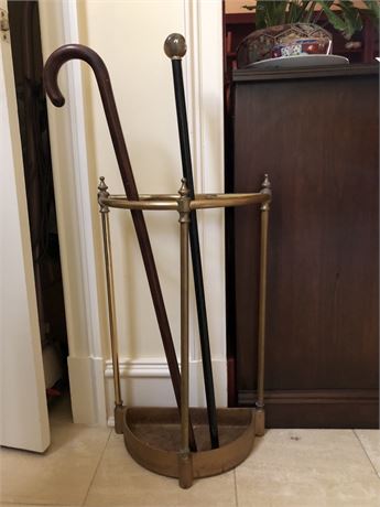 Brass Umbrella Stand 20th-century