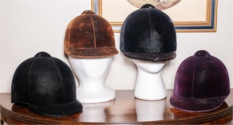Four Velvet Riding Hats