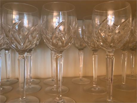 Set of 24 WATERFORD Wine Glasses