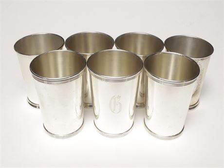 Set of 7 ALVIN Sterling Silver Julep Cups