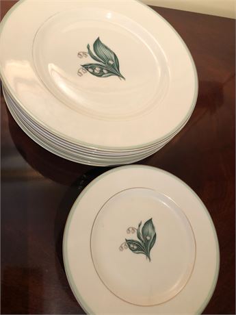 Set for 8 Porcelain Dinnerware by Frederik Lunning, New York