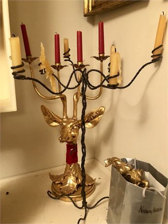 Rustic Metal Candelabra