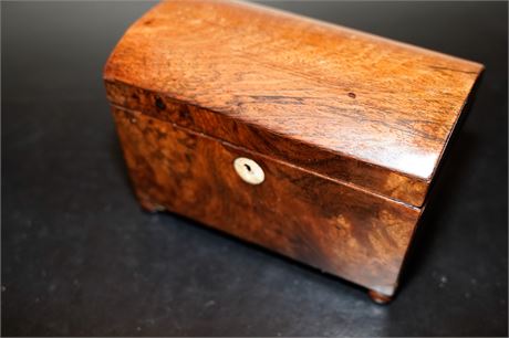 19th English Rosewood Tea Caddy