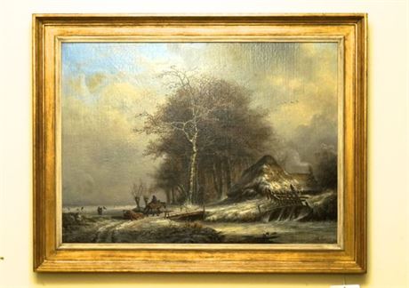 A Winter Scene A. Moermans