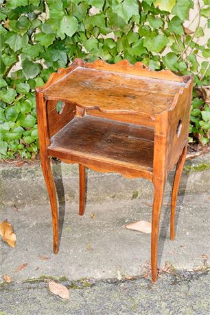 Antique French Provincial Style Bedside Table