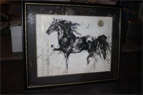 Horse Lithograph