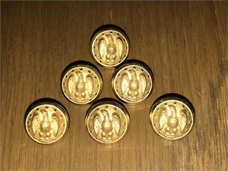 Five Army Staff Coat Buttons