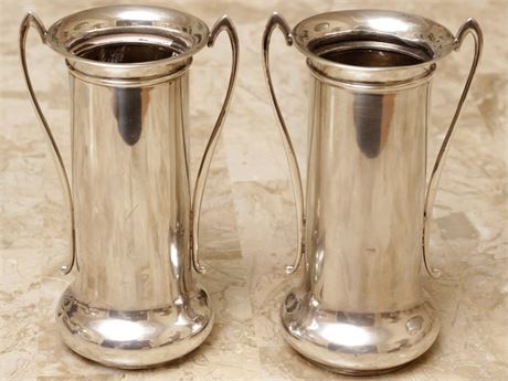 Pair of GORHAM Sterling Silver Vases