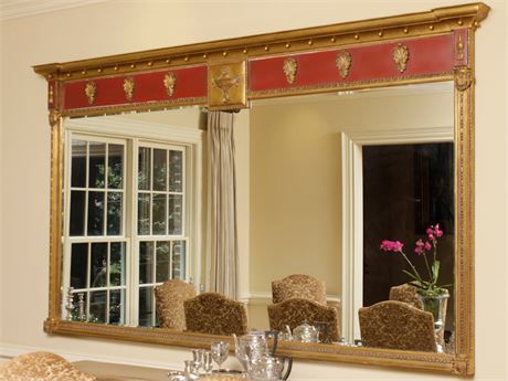 Large Scale Overmantel Mirror