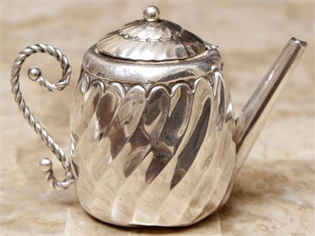 Miniature Silver Teapot