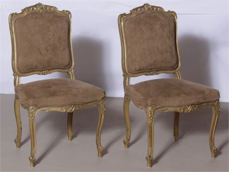 Pair Louis XV Style Side Chairs